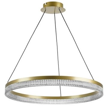 Люстра подвесная 38W 3000K 736161 черный/латунь Rotonda Lightstar