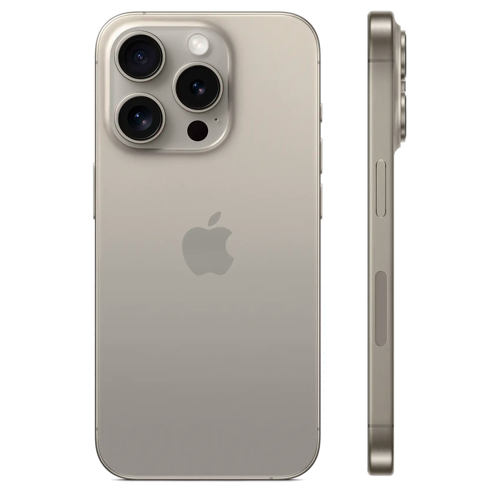 Смартфон Apple iPhone 15 Pro 1TB eSIM, Natural Titanium (Серый)