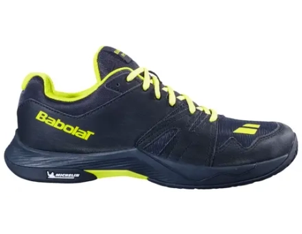 Мужские кроссовки для сквоша/бадминтона Babolat Shadow Team 2 - black/lime