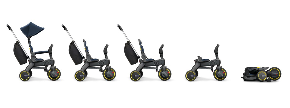 Детский складной трехколесный велосипед Doona Liki Trike S3, Deep Blue
