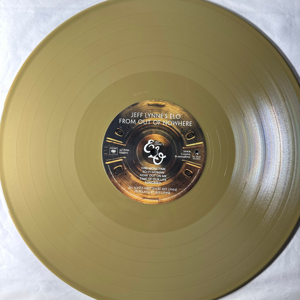 Jeff Lynne's ELO ‎– From Out Of Nowhere (Европа 2019г.) Gold