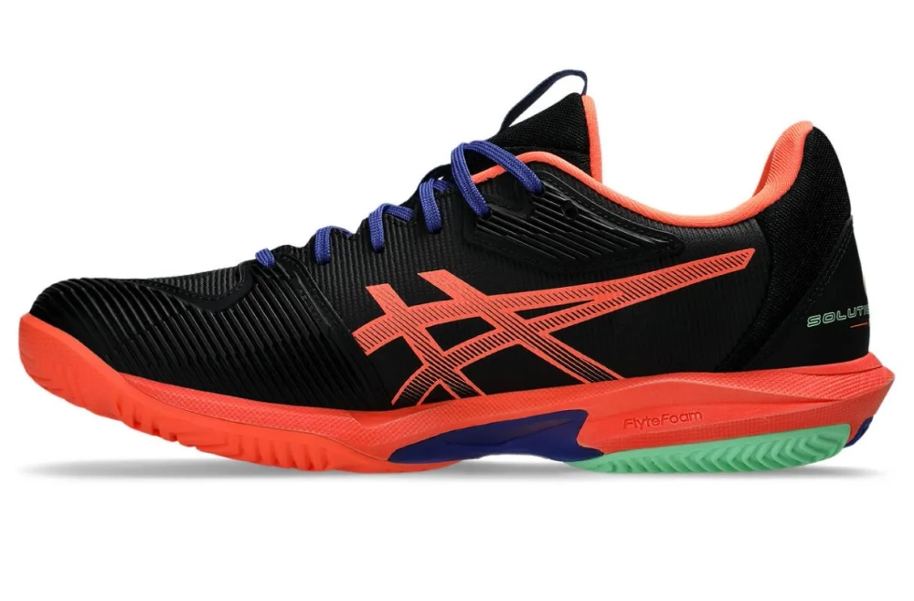 Мужские кроссовки для Padel Asics Solution Speed FF 3 Padel - black/vivid coral