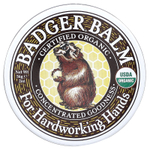 Badger, Сертифицированный органический барсучий бальзам для трудолюбивых рук, 56 г (2 унции)