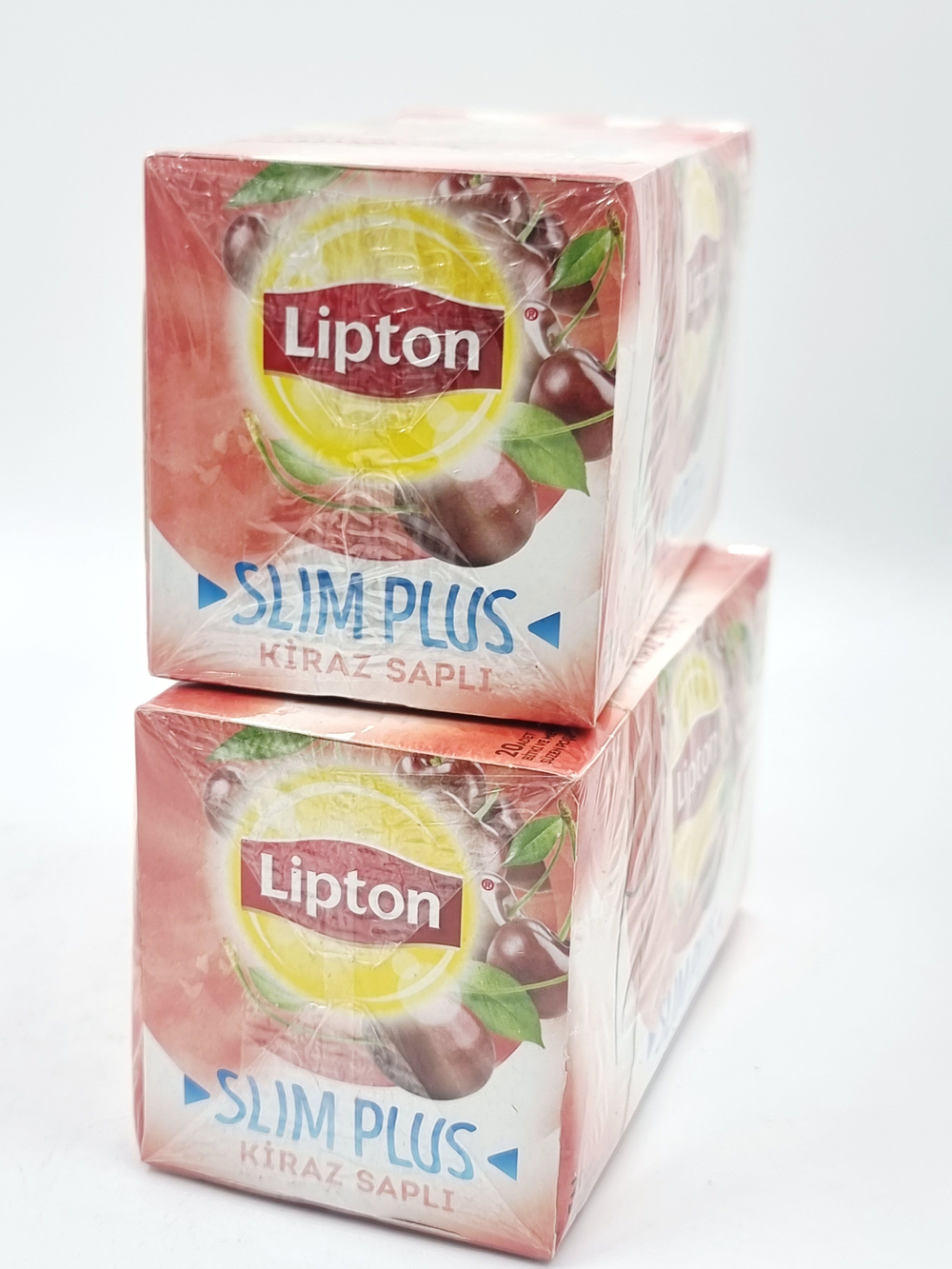 Lipton Slim Plus Чай травяной, фруктовый с вишней, 40 пакетиков, 72 г (Турция)