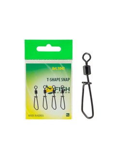 Вертлюжок рыболовный с Т-образной застежкой T-SHAPE SNAP 1043 №8
