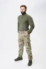 Джоггеры камуфляжные с резинкой анатомического кроя Soft Shell, Мультикам