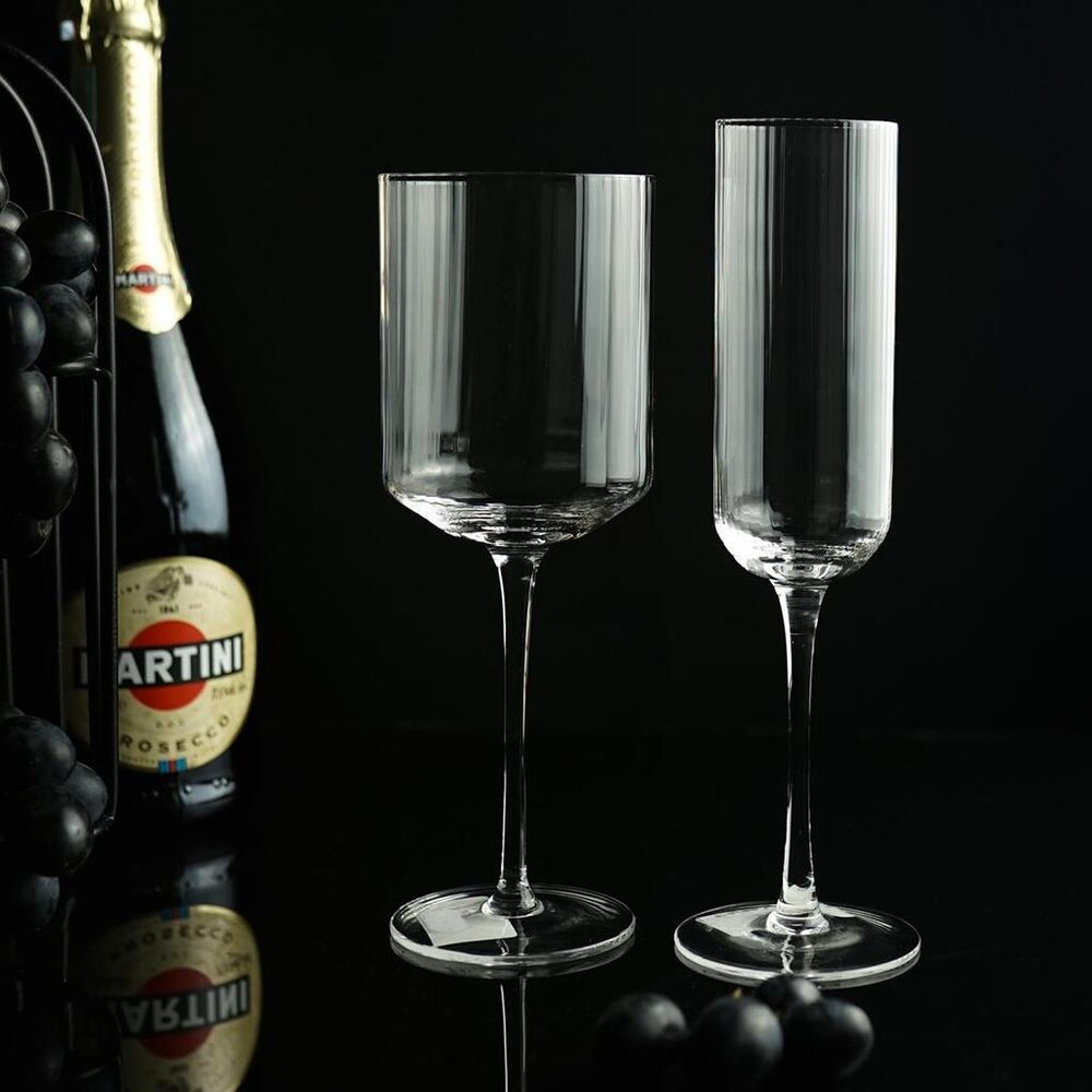 Бокал-флюте для шампанского 225 мл "Festival Optical" d 5 см h23,5 см P.L. - BarWare [6]