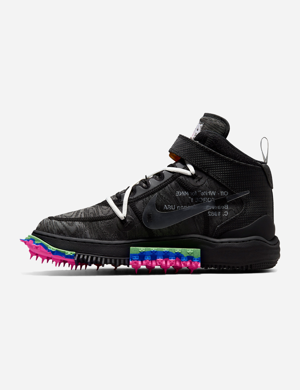 Off-White x Nike Air Force 1 Mid "Black"