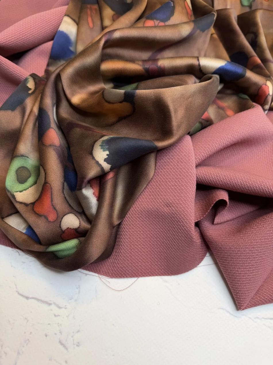 Костюмная фактурная однотонная шерсть (Gucci, 100%шерсть, Пыльная роза, 153, 301 гр/м2)