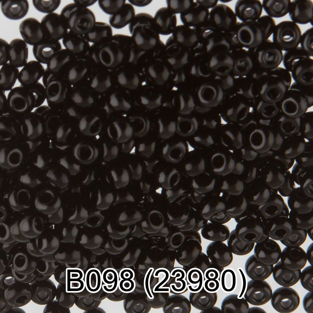 Бисер Gamma 10/0 (2.3 мм), 50 г, B098 черный, 23980, круглый 2 Бисер Gamma 10/0 (2.3 мм), 50 г, B098 черный, 23980, круглый 2