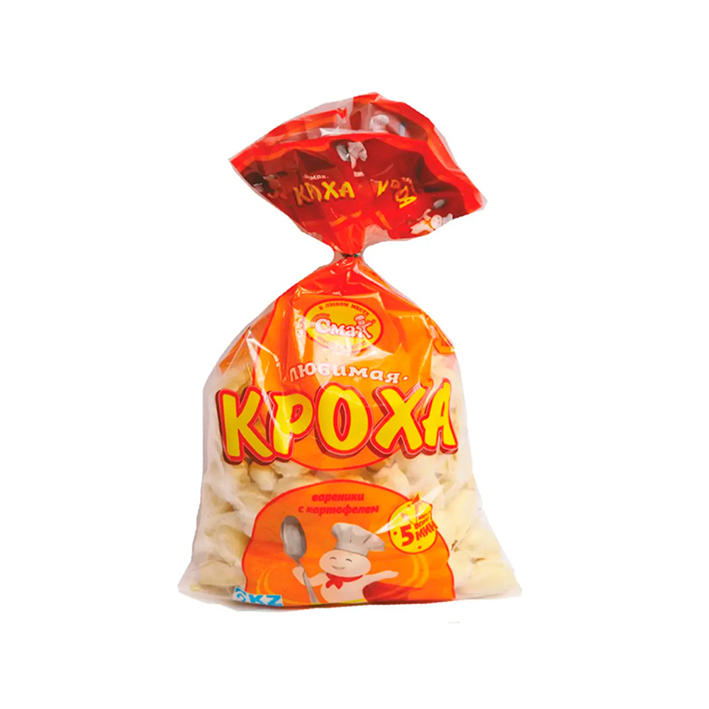 Вареники "Любимая Кроха" с картофелем, "Смак" 800 г, Казахстан