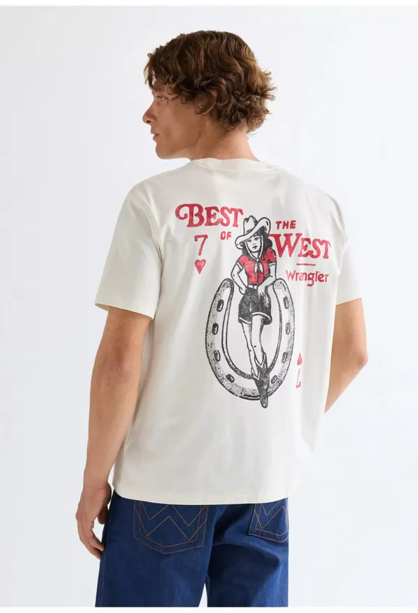Футболка мужская WRANGLER VINTAGE TEE WORN WHITE