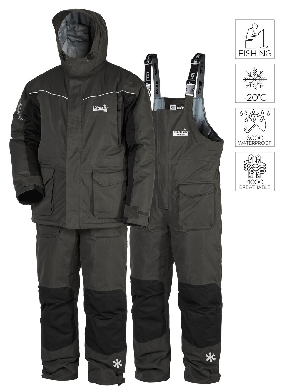 Костюм зимний Norfin ELEMENT GRAY XXXL