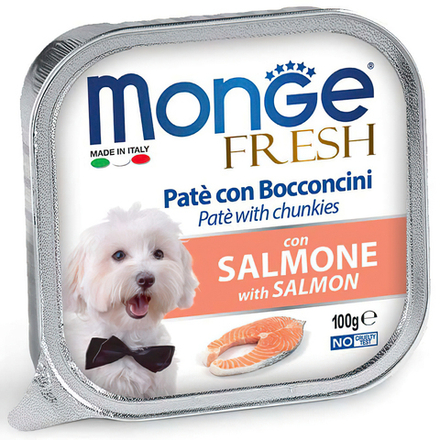 Monge Влажный корм Dog Fresh для собак, с лососем, консервы 100 г