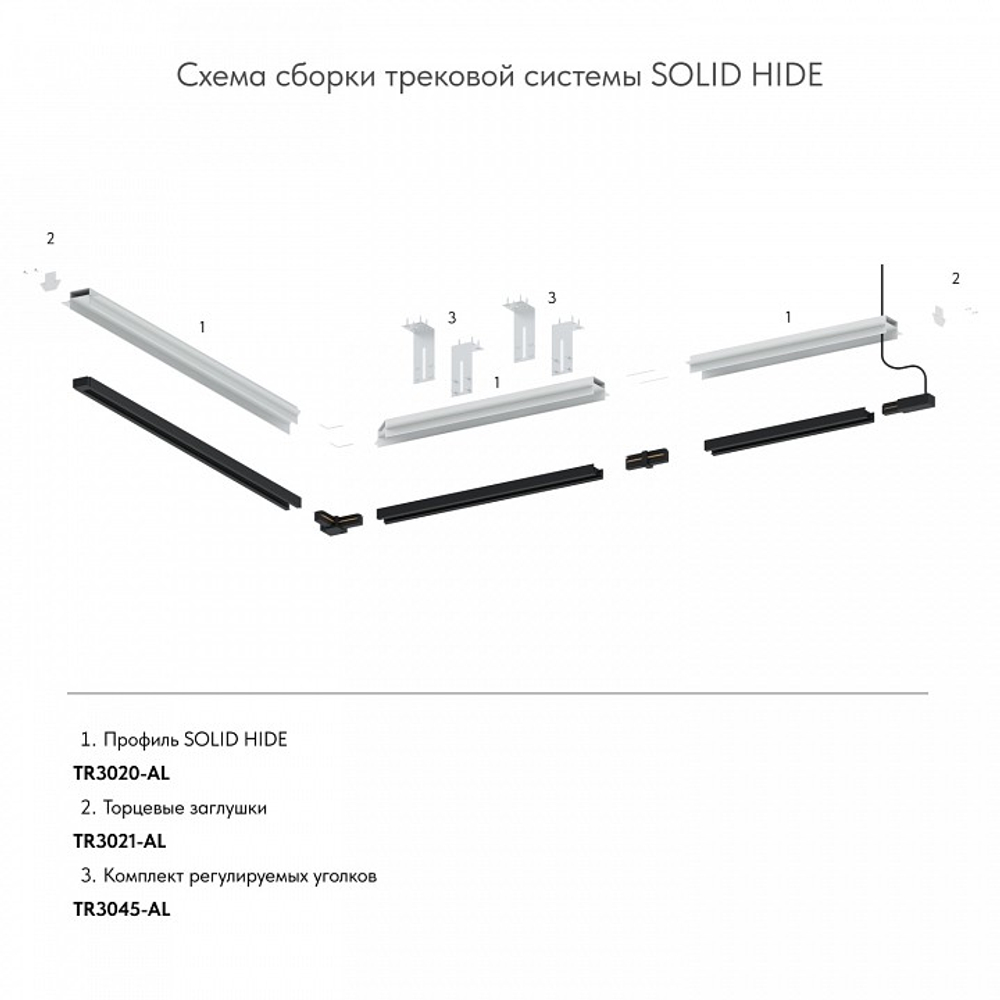 Заглушка для трека Denkirs TR3020 TR3021-AL