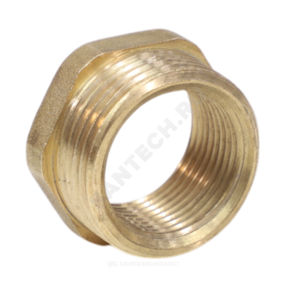 Футорка латунь Ду 15х10 (1/2"х3/8") НР/ВР VALFEX VF.581.L.012.038