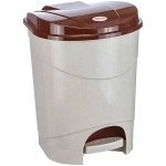 Контейнер для мусора с педалью 7л Беж.мрамор