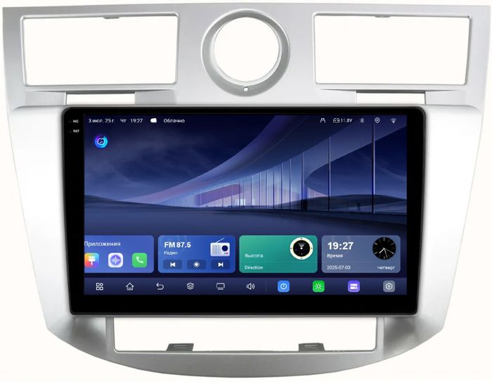 Магнитола для Chrysler Sebring 2006-2010 - Kuberg QLed+2K, Android 14, TS105, Быстрейшая, CarPlay, SIM-слот