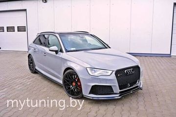 Сплиттер бампера переднего для AUDI RS3 8VA Sportback (15-...)