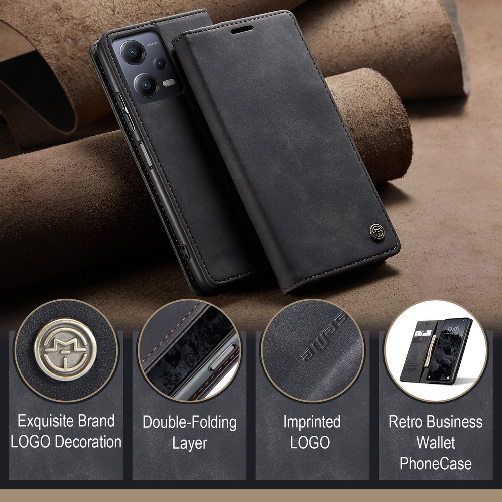 Чехол-книжка CaseMe Matte Xiaomi Redmi Note 12 5G