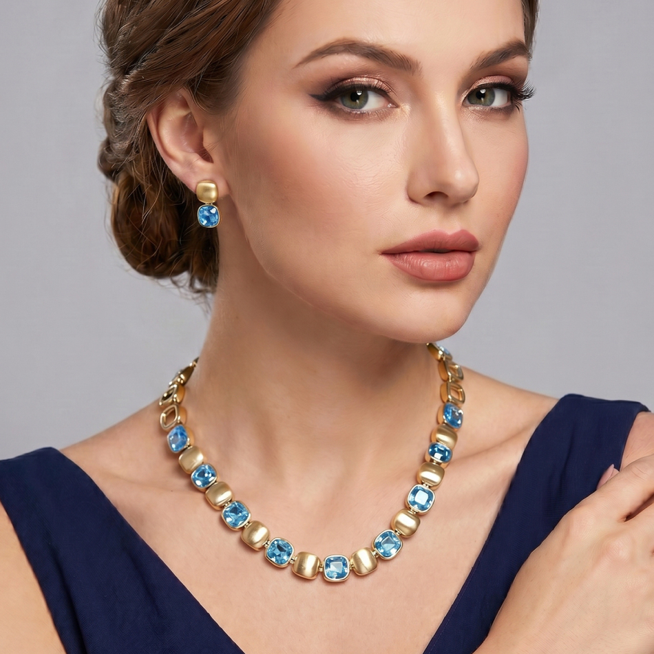 Серьги Fiore Luna Light Sapphire AG205295E-009 G