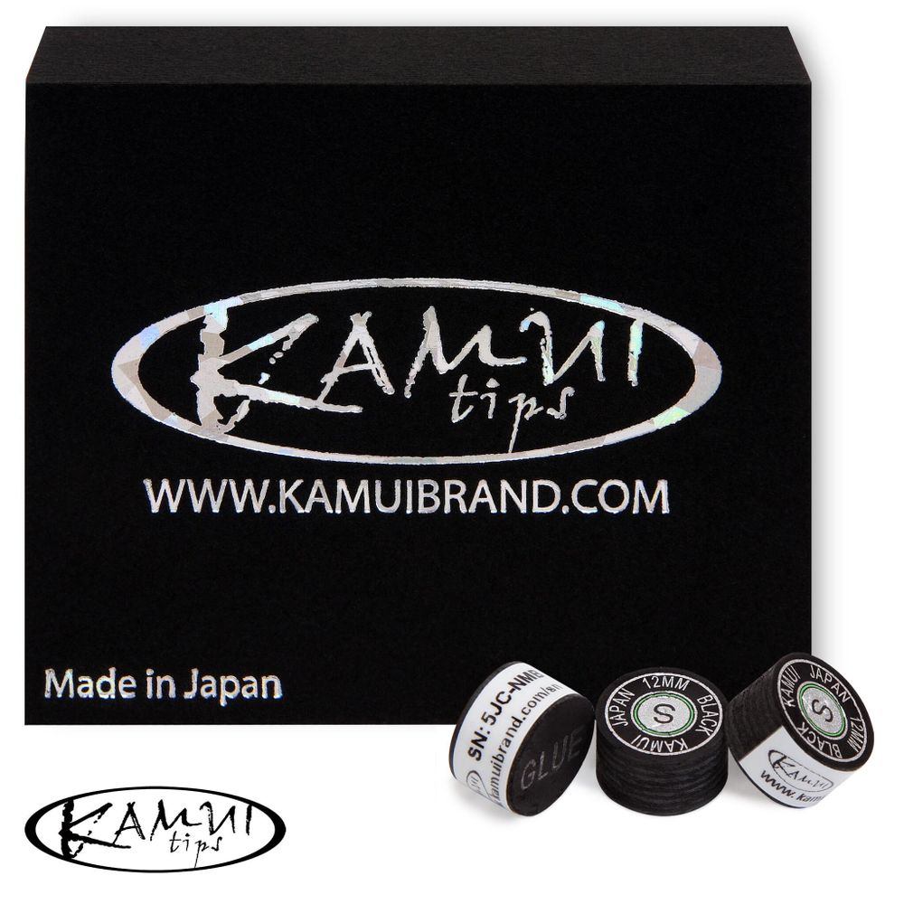 Наклейка для кия Kamui Black ø12мм Soft 1шт.
