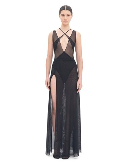 BLACK MESH DRESS
