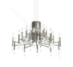 Pendant design lamp  THE LIGHT by Alma 60 lampshades (Nickel)