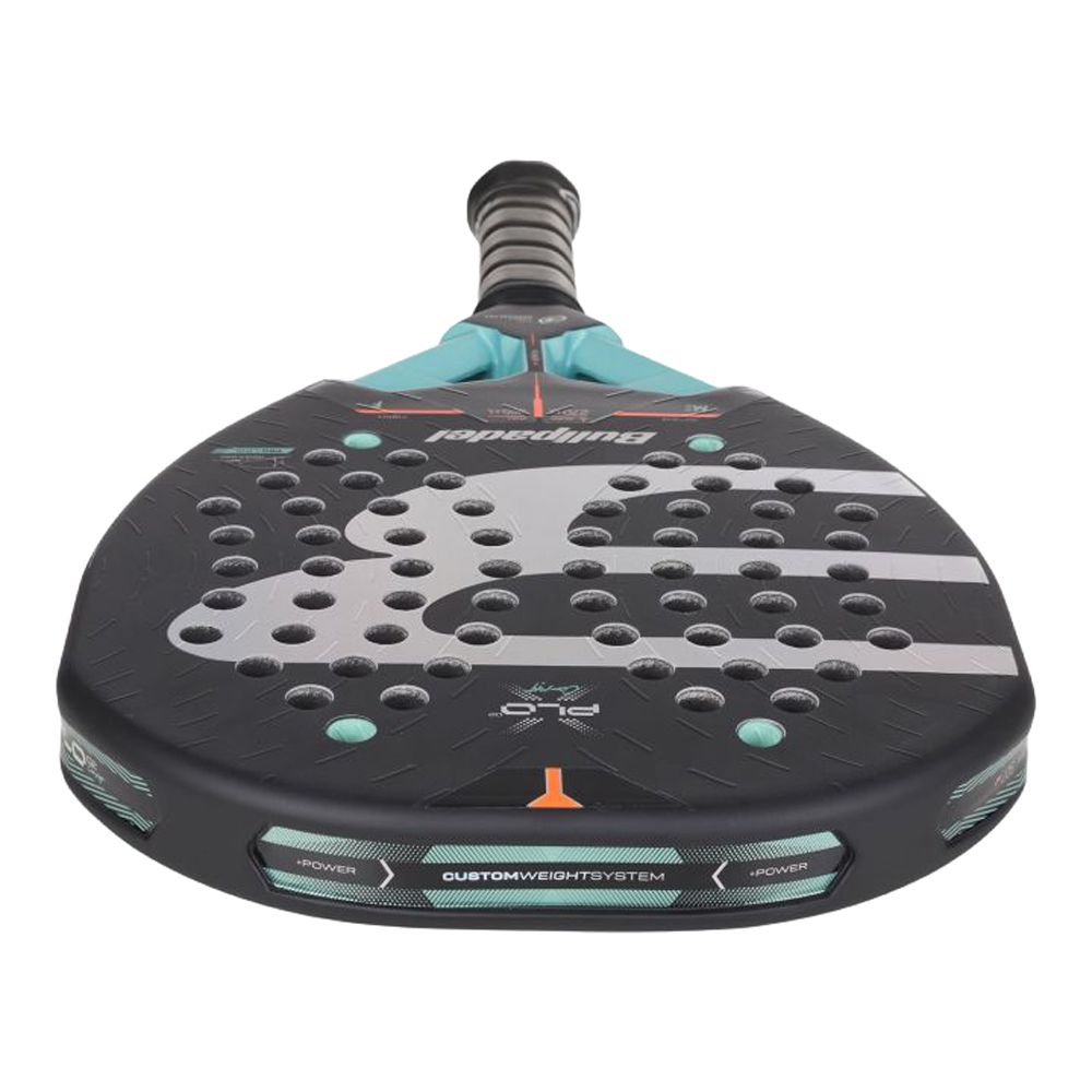 Ракетка для падела BULLPADEL Xplo Comfortl 27, 497245,для продв.игр., стекловолокно, карбон, черн.