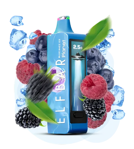 Elf Bar Planet 25000 - Blue Razz Ice (5% nic)