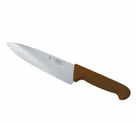 Шеф-нож PRO-Line 20 см, коричневая пластиковая ручка, P.L. Proff Cuisine