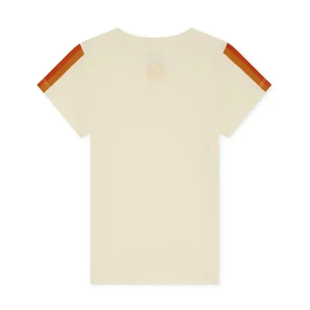 Футболка для девочки Roland Garros Color Lines - ecru