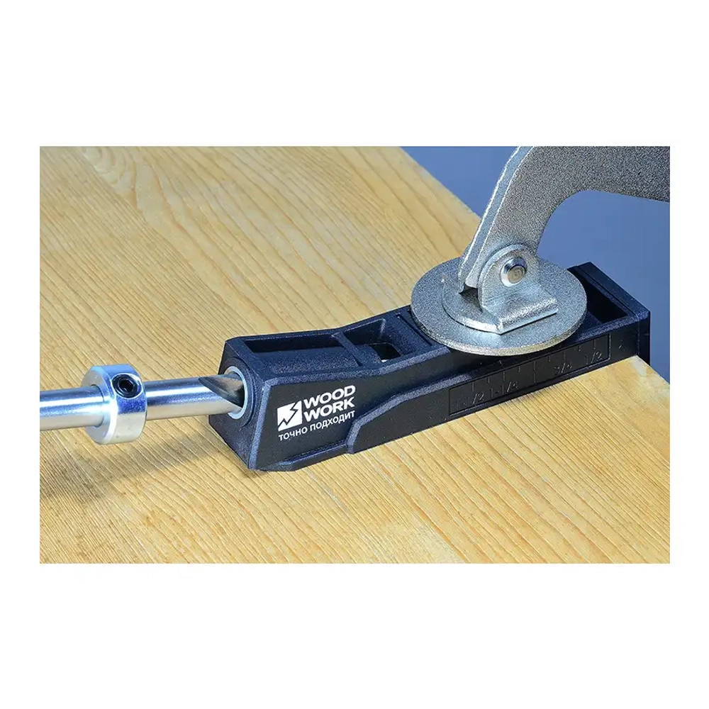 Кондуктор на 1 гильзу для соединений под углом Pocket-Hole Woodwork PHJ-01