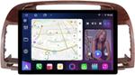 Магнитола для Toyota Camry 30 2001-2006 (рамка дерево 1) - FarCar GX877 монитор 13" 2K QLED на Android 13, TS10, 6+128, CarPlay, 4G SIM-слот