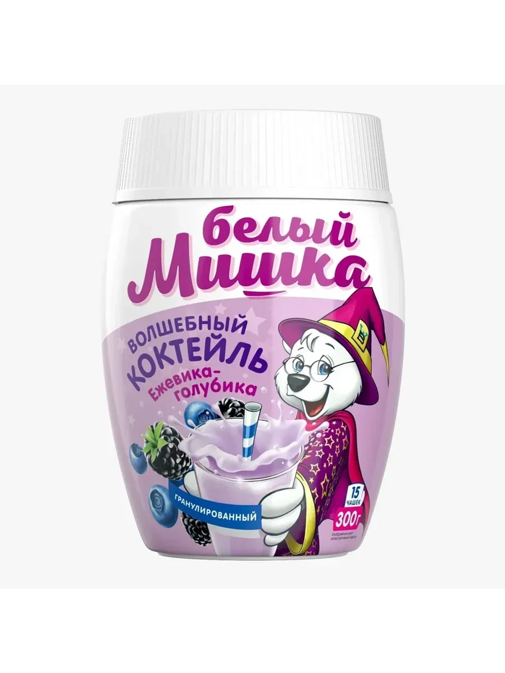 Молочный коктейль ежевика-голубика, 300 г