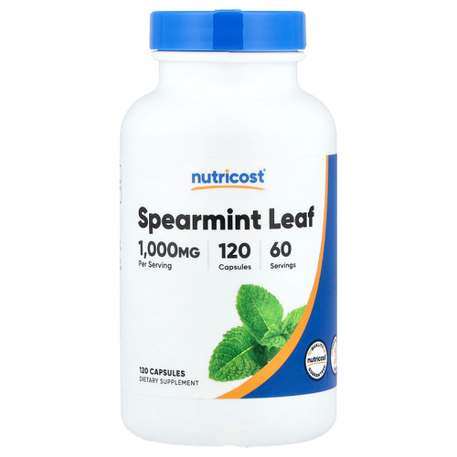 Nutricost, лист мяты колосистой, 120 капсул (500 мг в 1 капсуле)