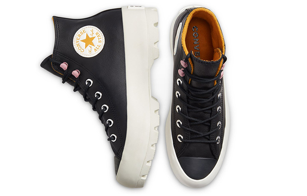 Chuck Taylor All Star Wmns Converse Lugged Winter High Gtx "Black Saffron Yellow" Women"s
