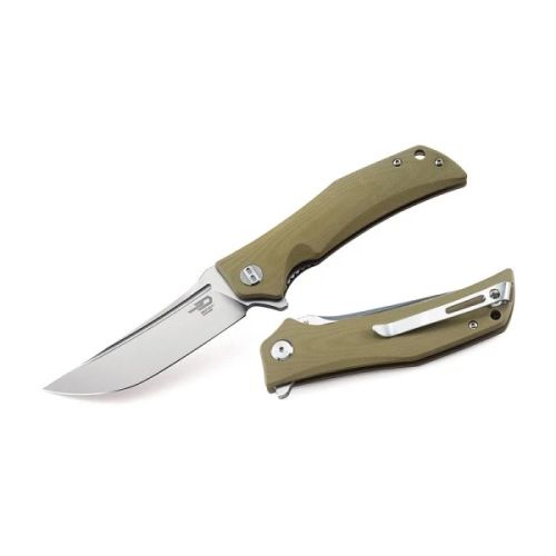 Нож Bestech Scimitar сталь D2, рукоять G10 бежевая (арт. АМ-BG05C-2)