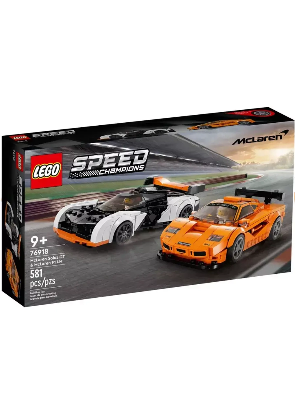 Конструктор Лего Спид 76918 McLaren Solus GT и F1 LM Speed