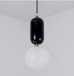 Pendant design lamp Aballs  by Parachilna (Black,  D20)