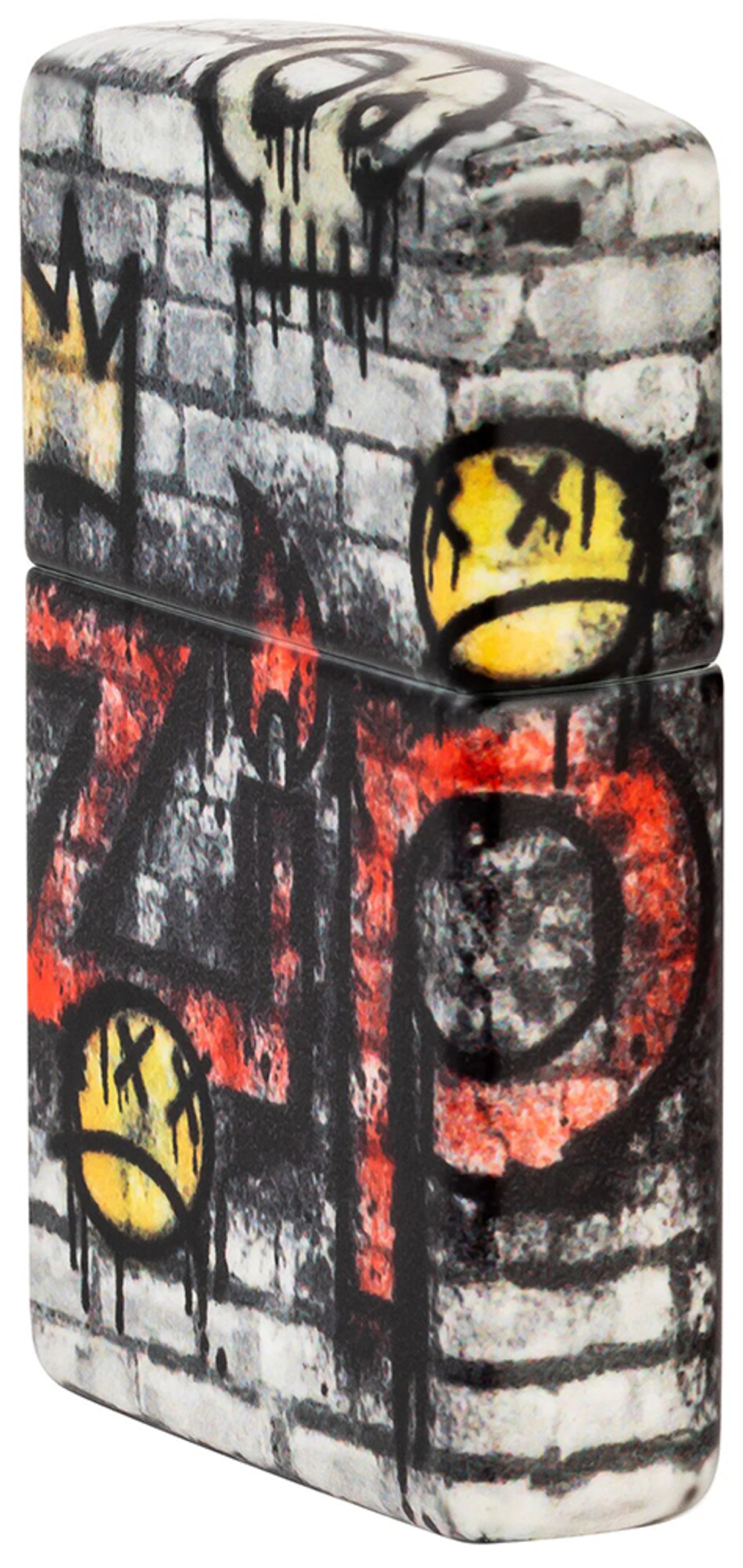 Зажигалка ZIPPO Graffiti King с покрытием 540 Matte, латунь/сталь, разноцветная, матовая, 38x13x57 м