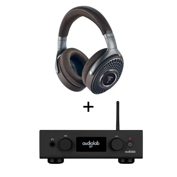 Focal Hadenys Brown + Audiolab D7 Black