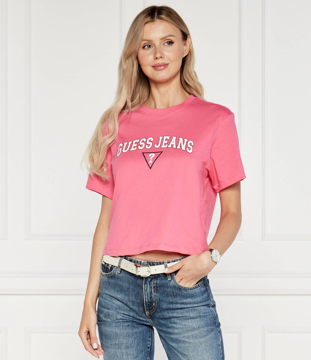 Футболка BOXY Guess Jeans - розовый(W4YI06 K8HM0)