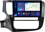 Магнитола для Mitsubishi Outlander 3 2019-2022 (левый руль, овальный климат, Китай) - Teyes CC3-2K монитор 9.5" 2K QLED на Android 10, Быстрая, CarPlay, 4G SIM-слот