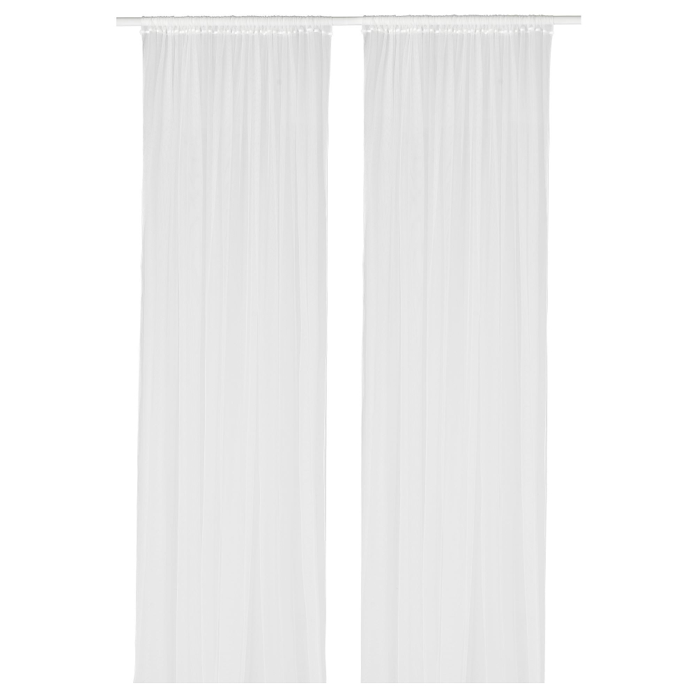 Комплект штор IKEA LILL (ЛИЛЛЬ), Белый, 280х250 см, 2 шт