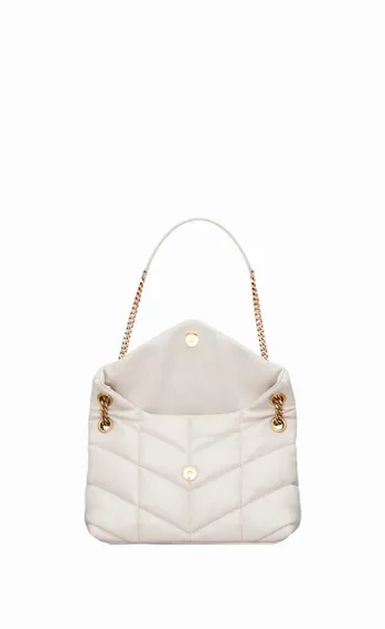 Сумка Saint Laurent Puffer Loulou, белый