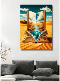 Картина Река в книге на стену 30х40см 1шт.