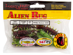 Виброхвосты съедобные LJ Pro Series ALIEN BUG 2,5in (6,35 см), цв. T44, 7 шт.