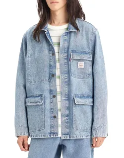 Куртка джинсовая мужская LEVI'S BROADWAY ENIGNEER COAT MED INDIGO - FLAT FINISH