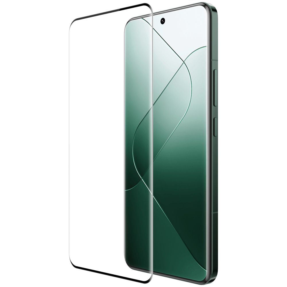 Защитное стекло 3D из закаленного стекла от Nillkin для Xiaomi 14 Pro и 14 Ultra, серия 3D CP+MAX Anti-Explosion Glass Screen Protector (закругленные края)